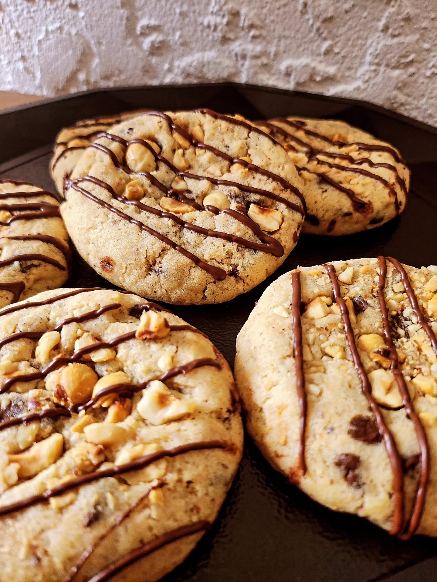 5 COOKIES CHOCOLAT NOIR ET NOISETTES